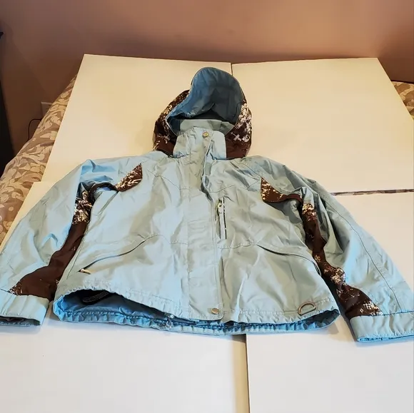 NILS Ski Insulated Women's Jacket Teal Green Detachable Hood M