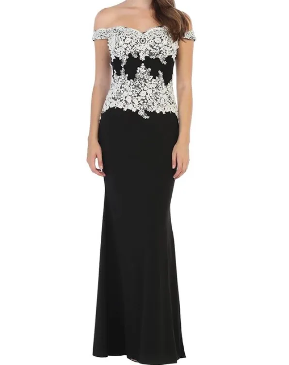 Off-Shoulder Formal Gown