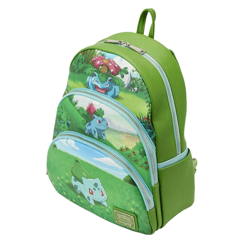 Pokemon Bulbasaur Evolutions Triple Pocket Backpack