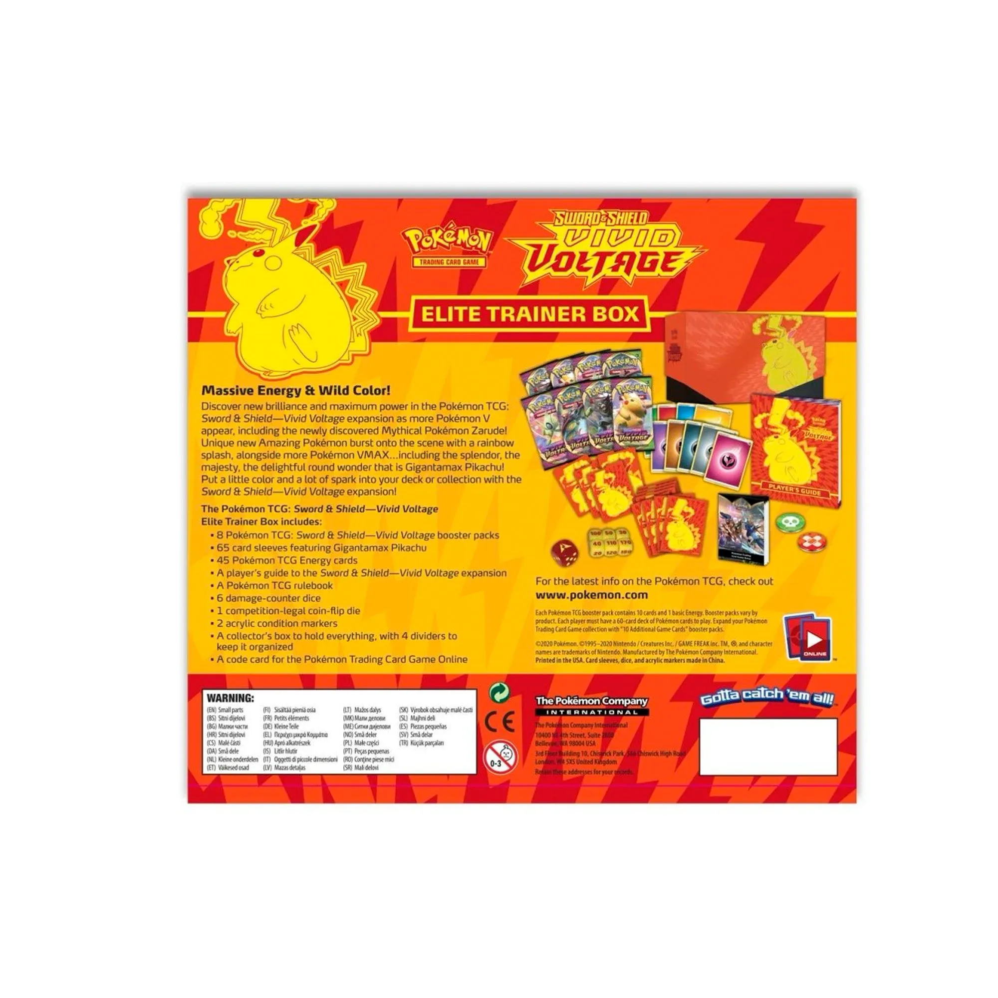 Pokémon TCG Sword & Shield Vivid Voltage Elite Trainer Box