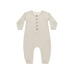 Quincy Mae Woven Jumpsuit - Basil Stripe