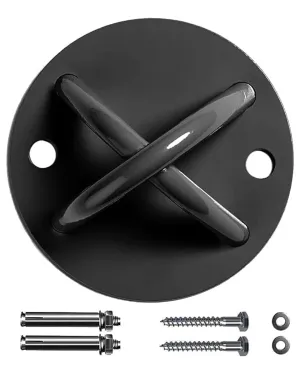 RHINOSPORT Suspension Trainer Wall Suspension Straps Black