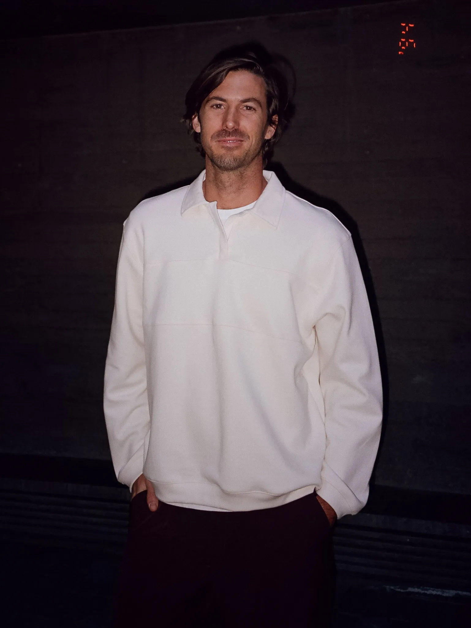 RUGBY SWEATSHIRT  - SOFT WHITE