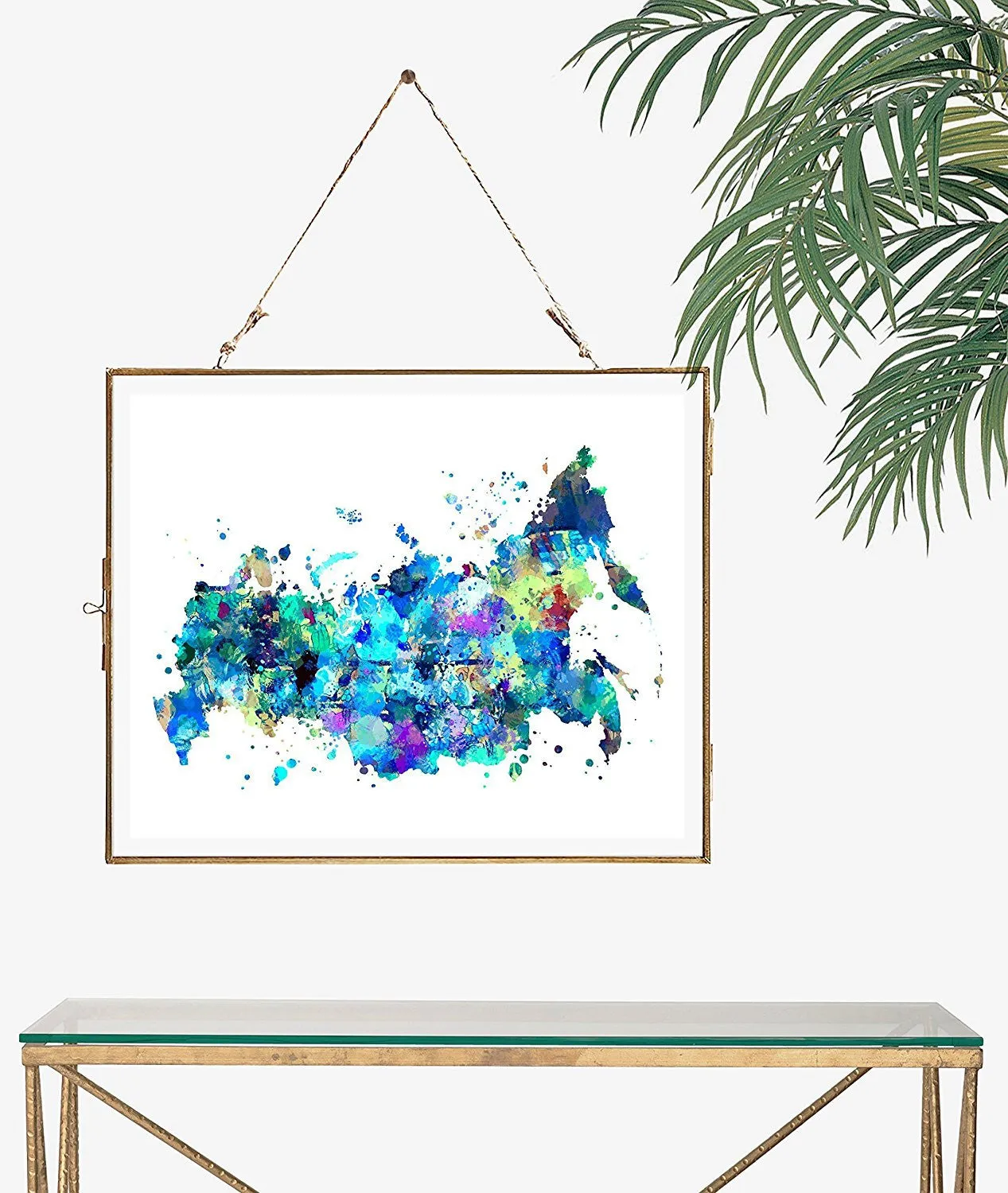 Russia Map Art Print - Unframed