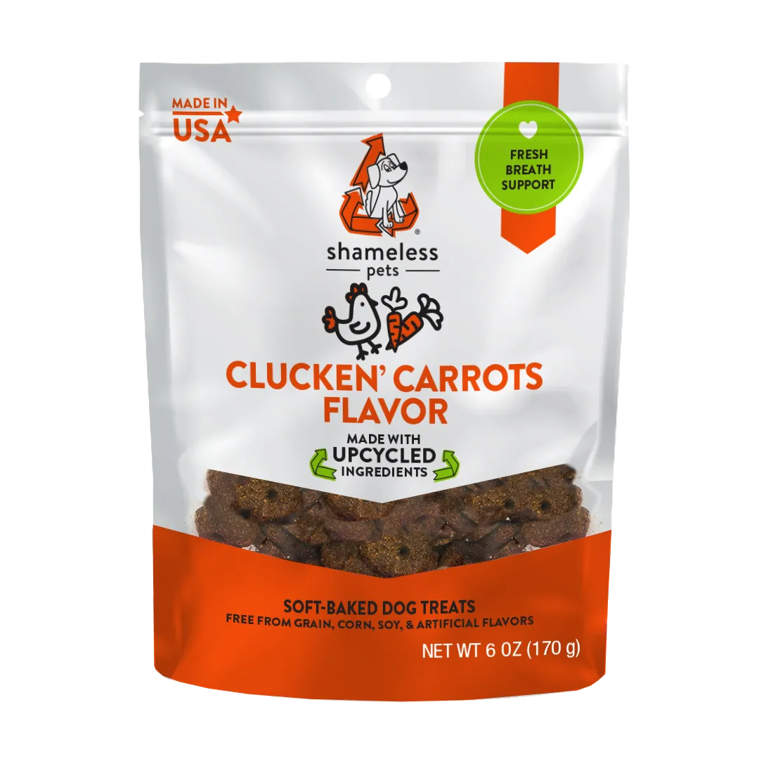 Shameless Clucken’ Carrots Grain-Free Soft-Baked Dog Treat (6-oz bag)