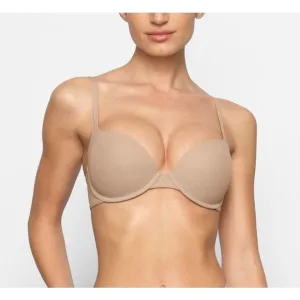 Skims Fits Everybody Push-up Demi Bra Clay 32D