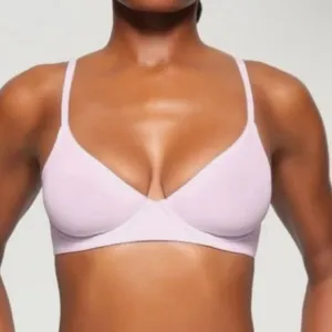 SKIMS NWT Fits Everybody Unlined Demi Bra In Cherry Blossom Light Pink Bra