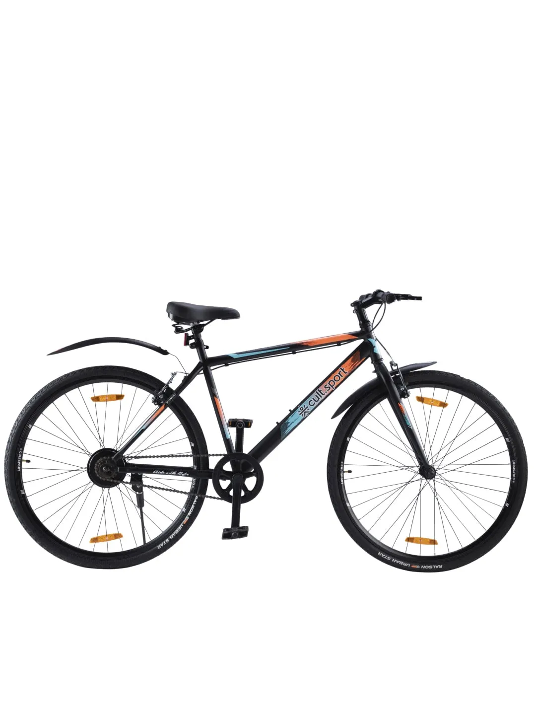 Sonic700CBlack Steel Single Speed 700C City Bike Free Trainer Sessions, Cycling Event