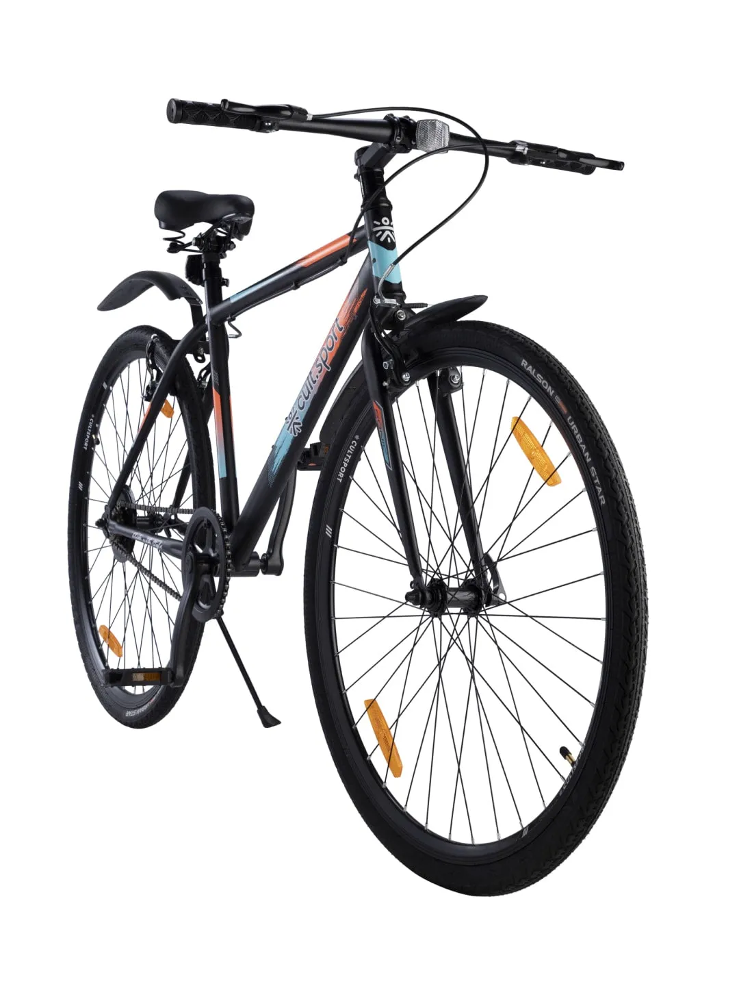 Sonic700CBlack Steel Single Speed 700C City Bike Free Trainer Sessions, Cycling Event