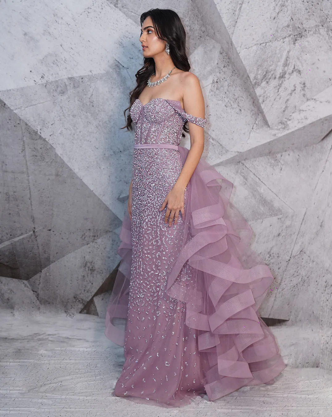 The Lilac Corset Gown