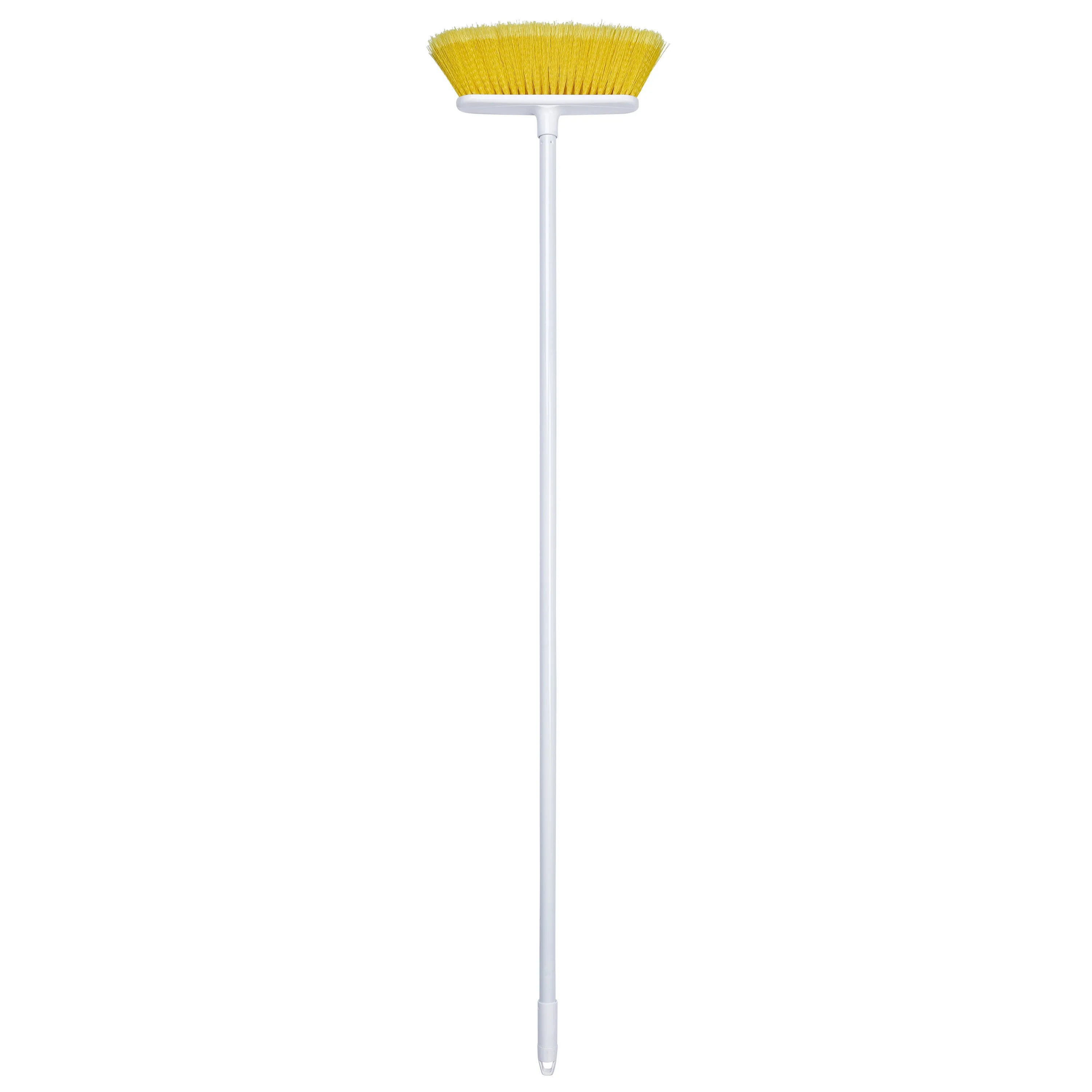 The Original Soft Sweep Magnetic Action Yellow Broom with White Metal Handles