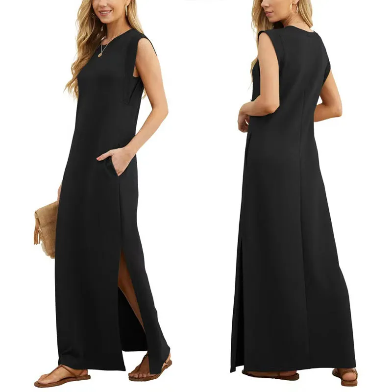 Therese™ | Sleeveless Maxi Dress in Minimal Style