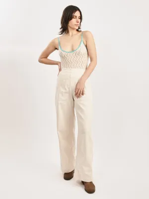 Undyed/Turquoise Musial Bodysuit