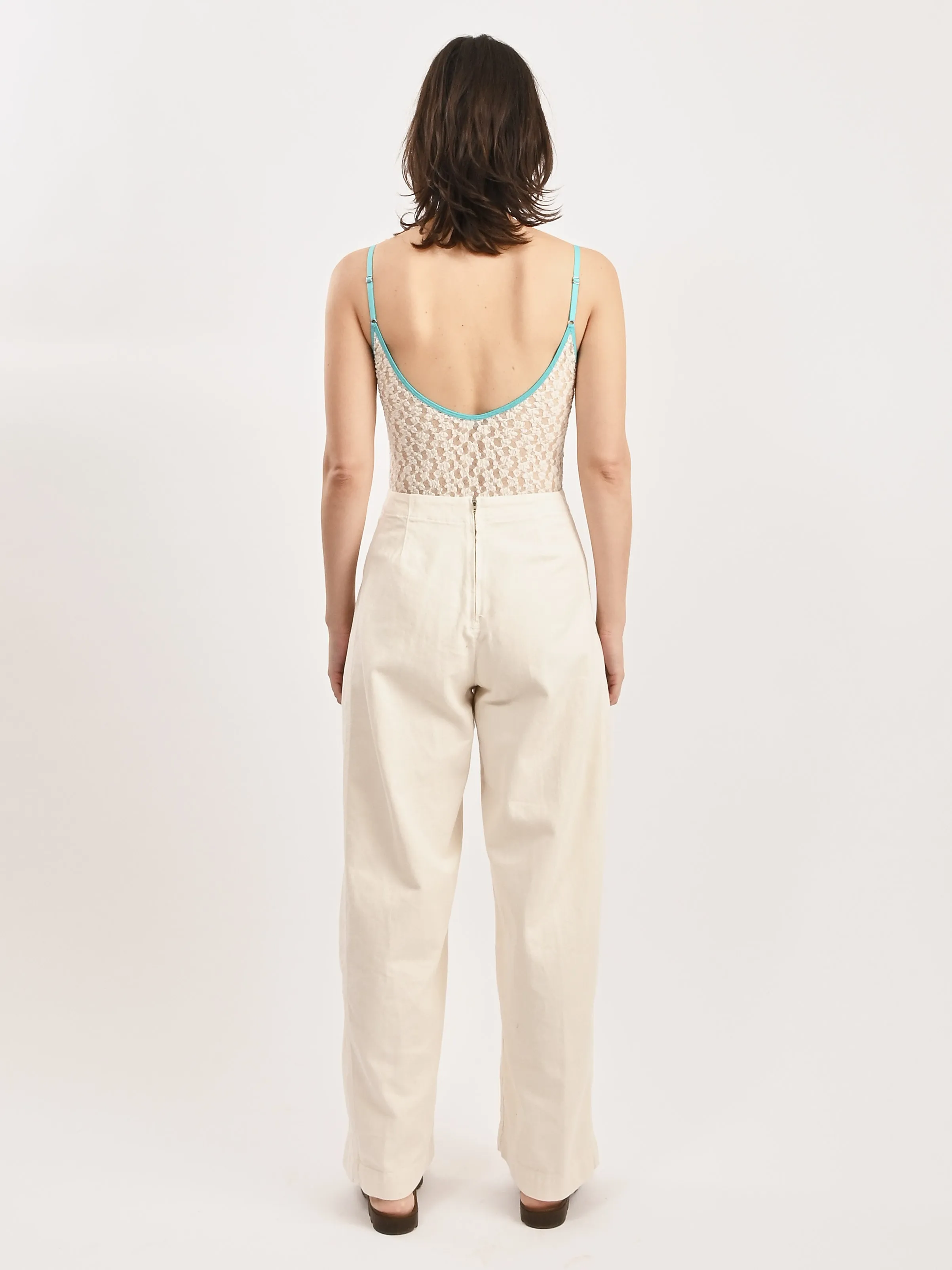 Undyed/Turquoise Musial Bodysuit