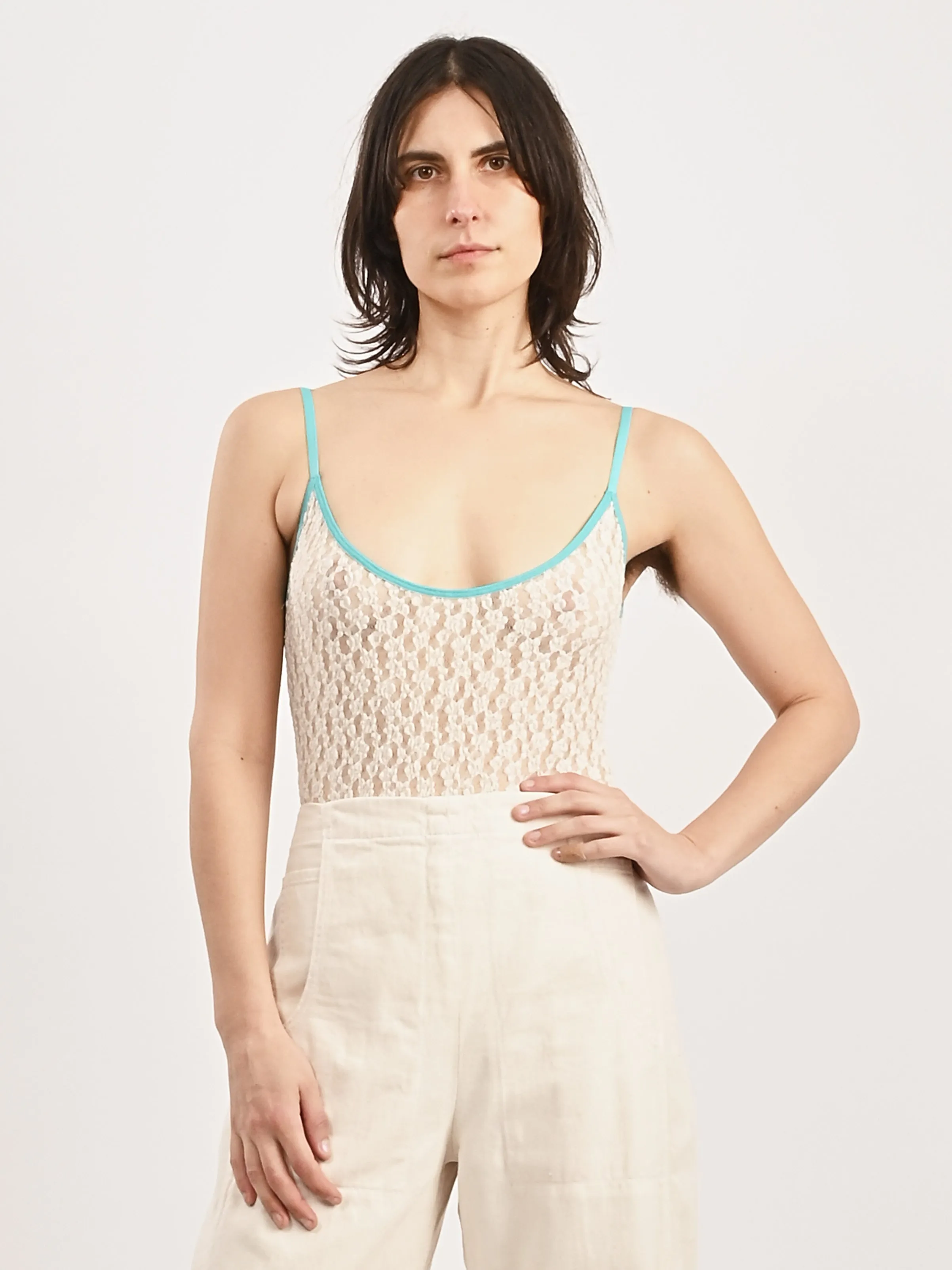 Undyed/Turquoise Musial Bodysuit
