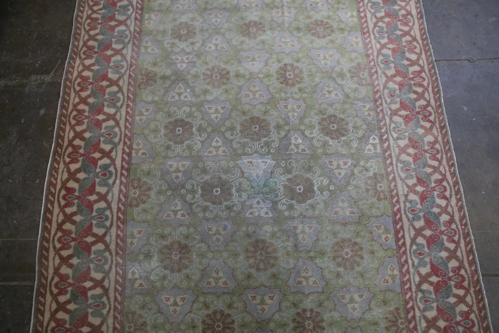 Vintage Faded Anatolian Urgup Rug 4ft x 7.4ft