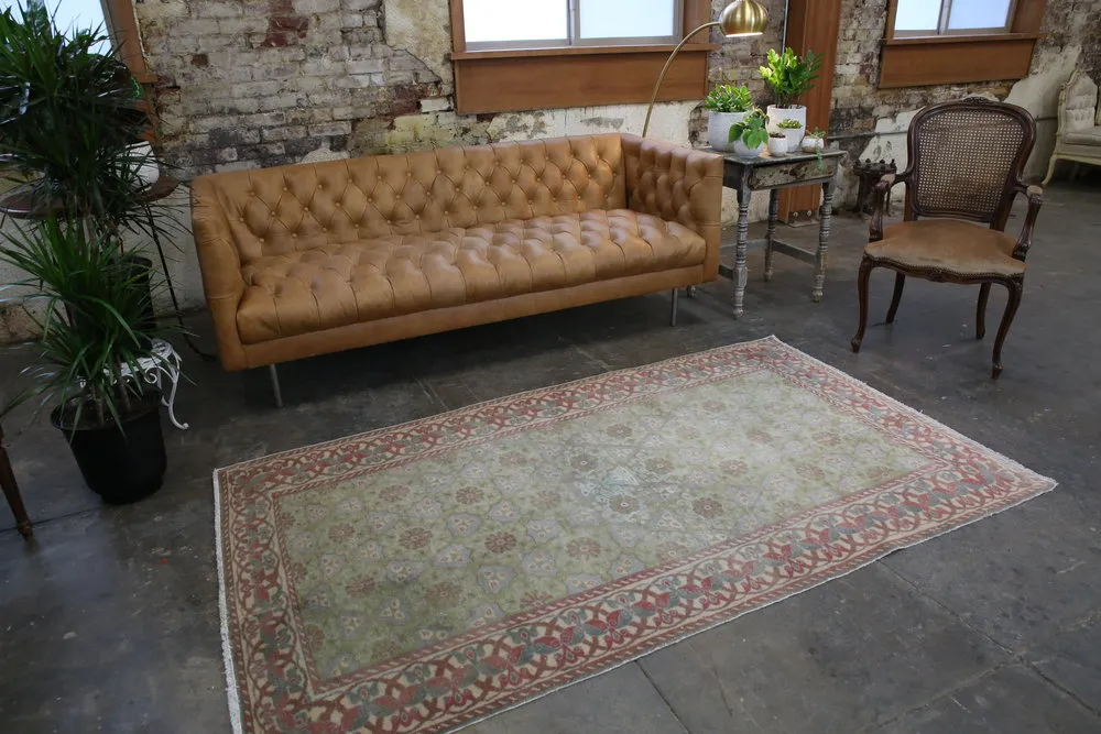 Vintage Faded Anatolian Urgup Rug 4ft x 7.4ft