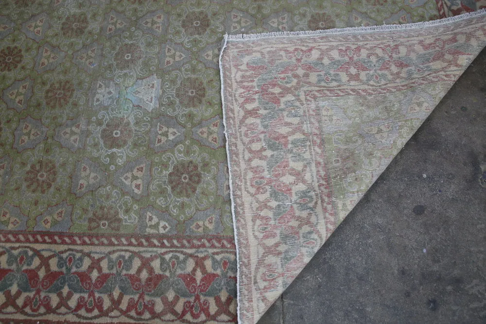 Vintage Faded Anatolian Urgup Rug 4ft x 7.4ft
