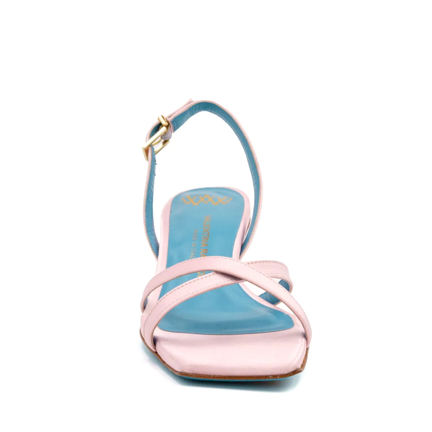 Vulcano Halter Satin Sandal