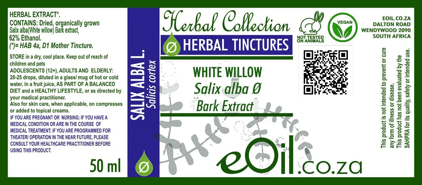 White Willow bark Herbal Extract ( Salix alba )