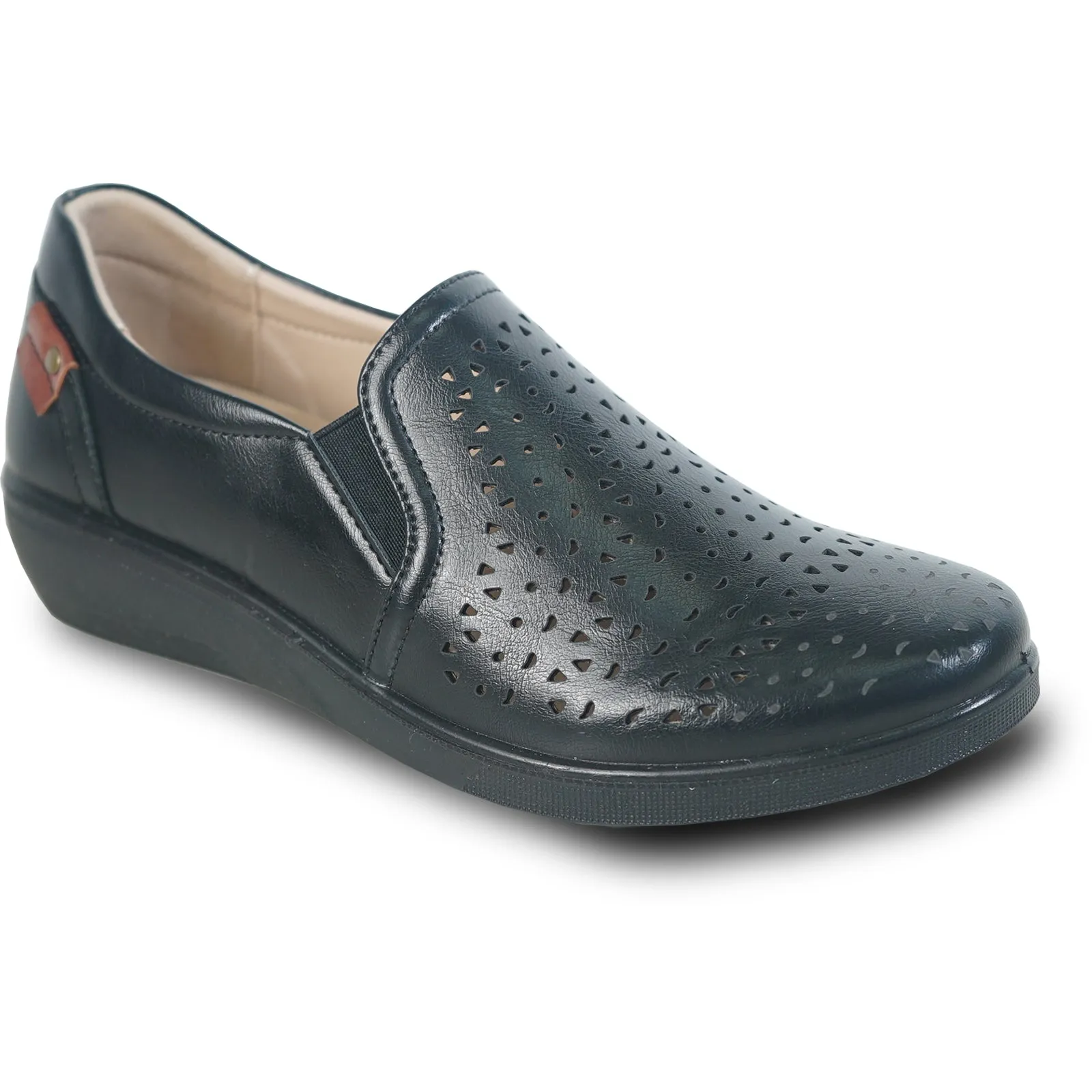 Women Comfort Casual Shoe OY3242 Wedge Slip-On Loafer