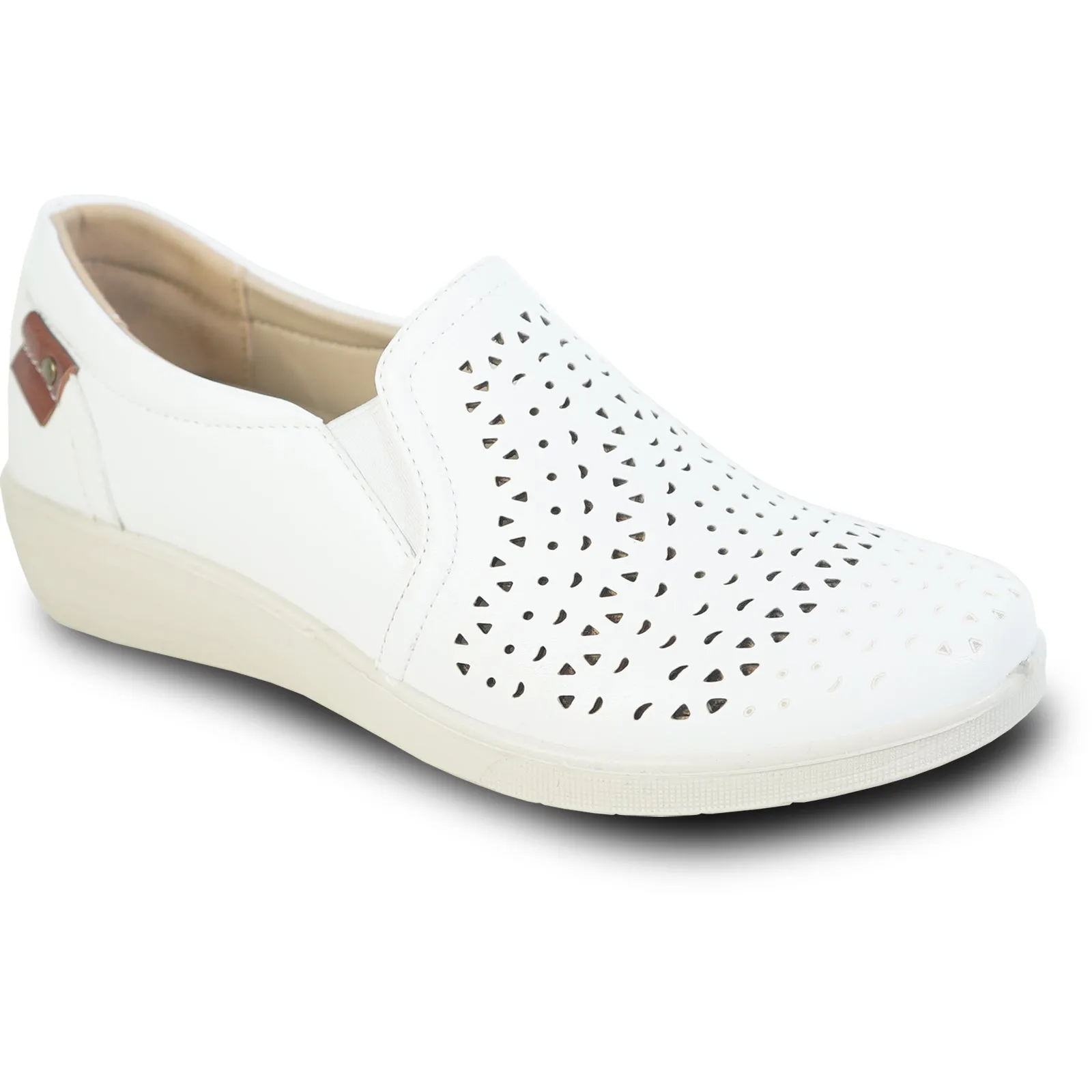 Women Comfort Casual Shoe OY3242 Wedge Slip-On Loafer