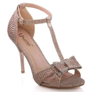 Womens ‘Mishka’ Bow Accented Sandals