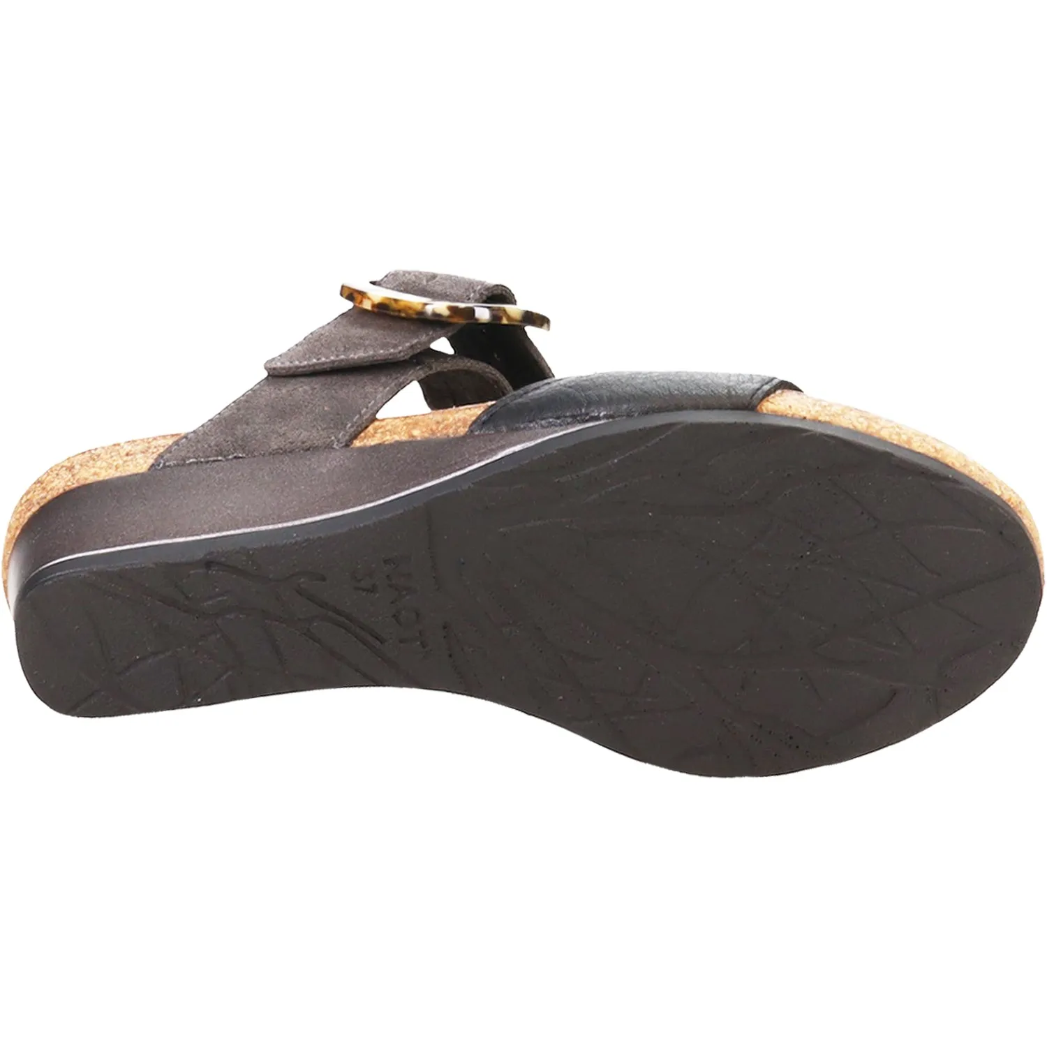 Women's Naot Kingdom Soft Black/Oily Midnight Leather/Suede