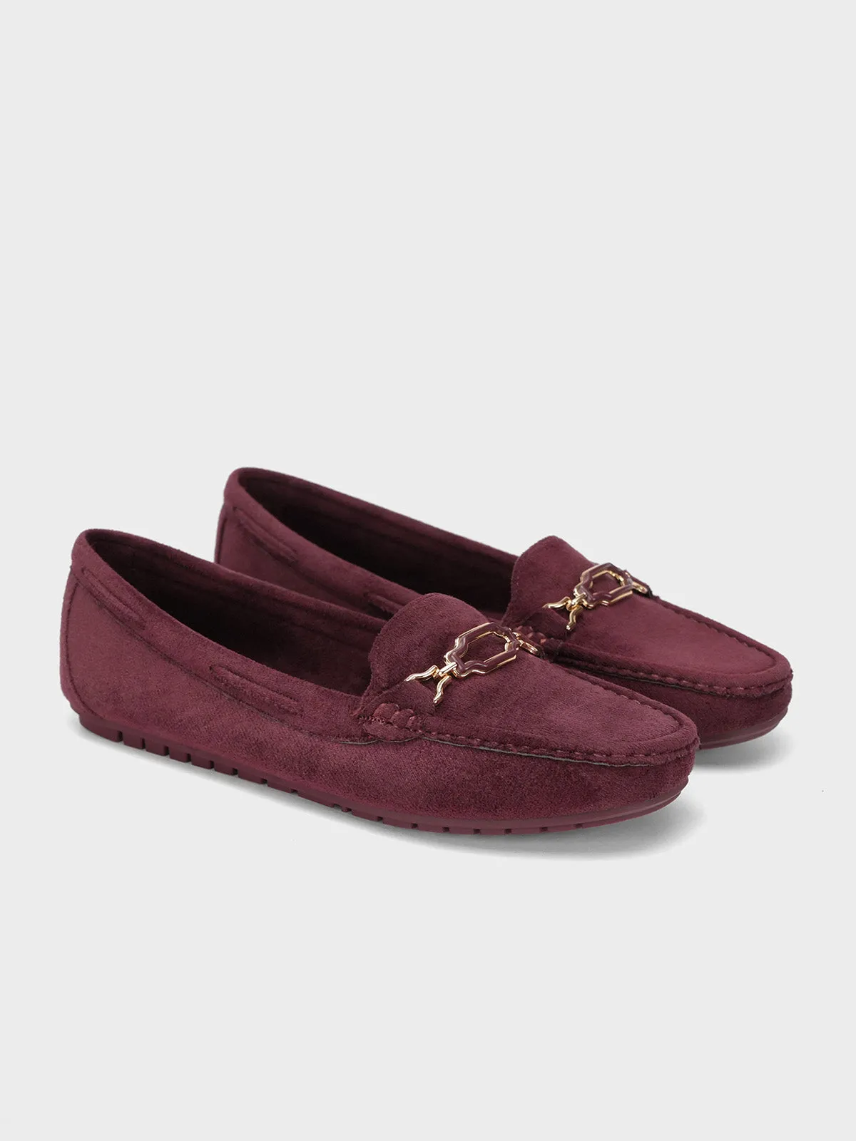 Womens "VIRAZ" Buckled Casual Moccasins