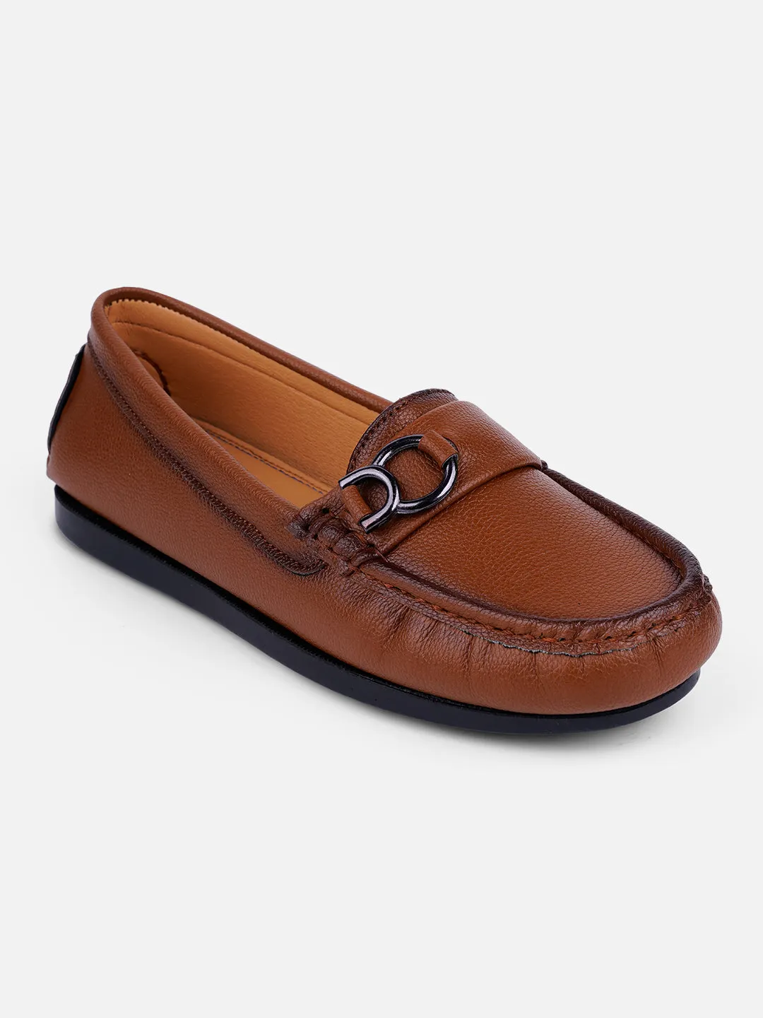 Women's Tan Soft & Flexy Loafers (IU2007)