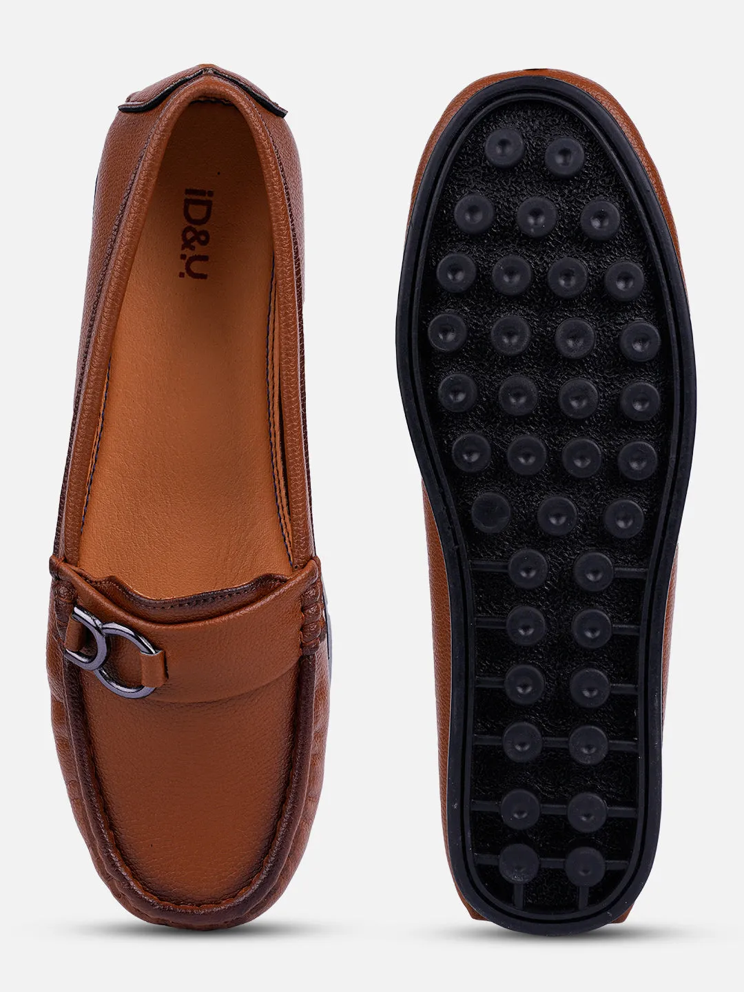 Women's Tan Soft & Flexy Loafers (IU2007)