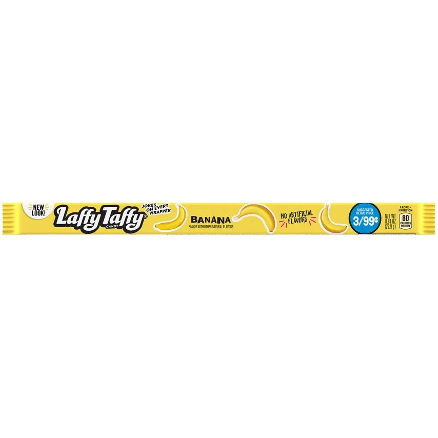 Wonka Laffy Taffy Banana Ropes - 24 Count