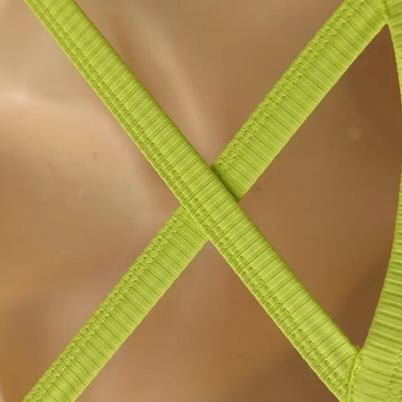 Years of Ours Ribbed Curve Bra Lime