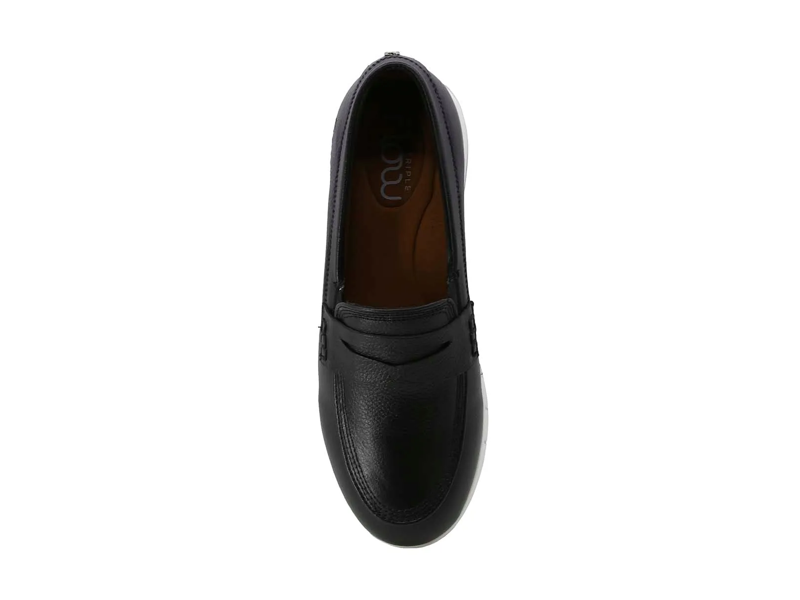 Zapato tipo Moccasin Triples Flow Maxine 37050 de Piel Negro