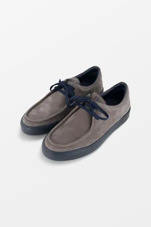 Zilli Grafite Grey Nubuck Moccasins