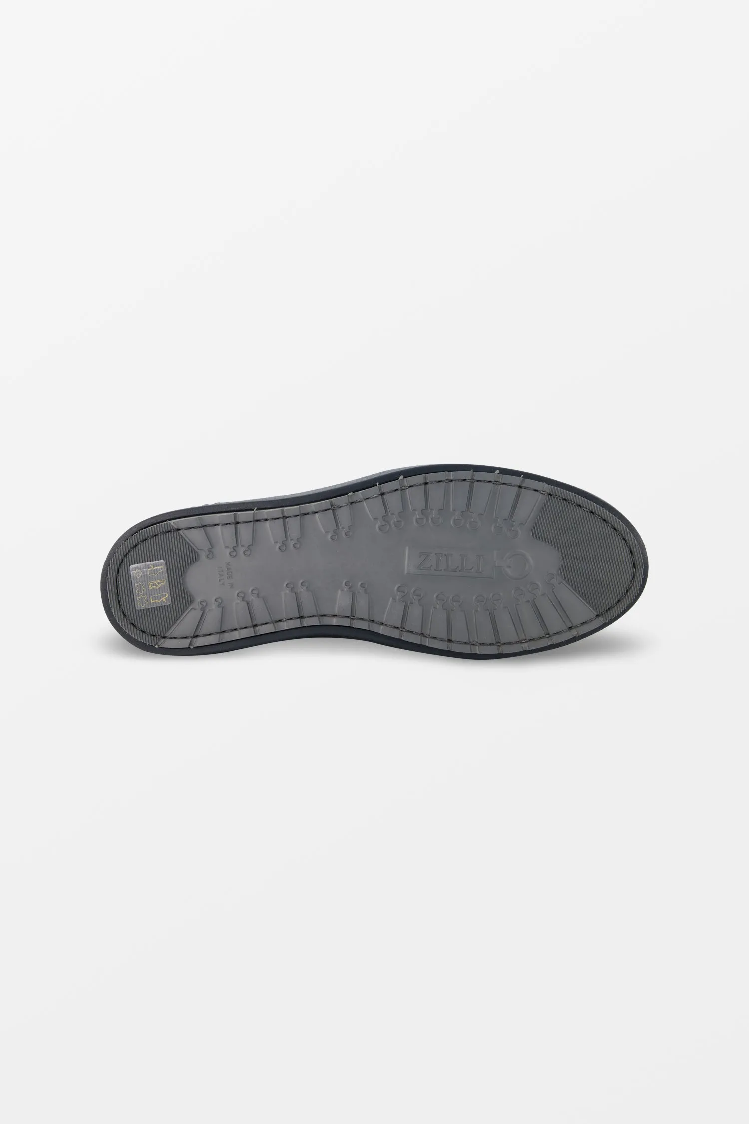 Zilli Grafite Grey Nubuck Moccasins