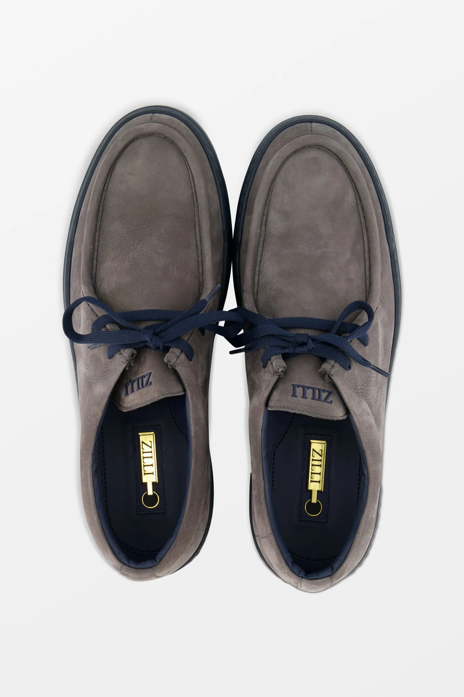 Zilli Grafite Grey Nubuck Moccasins